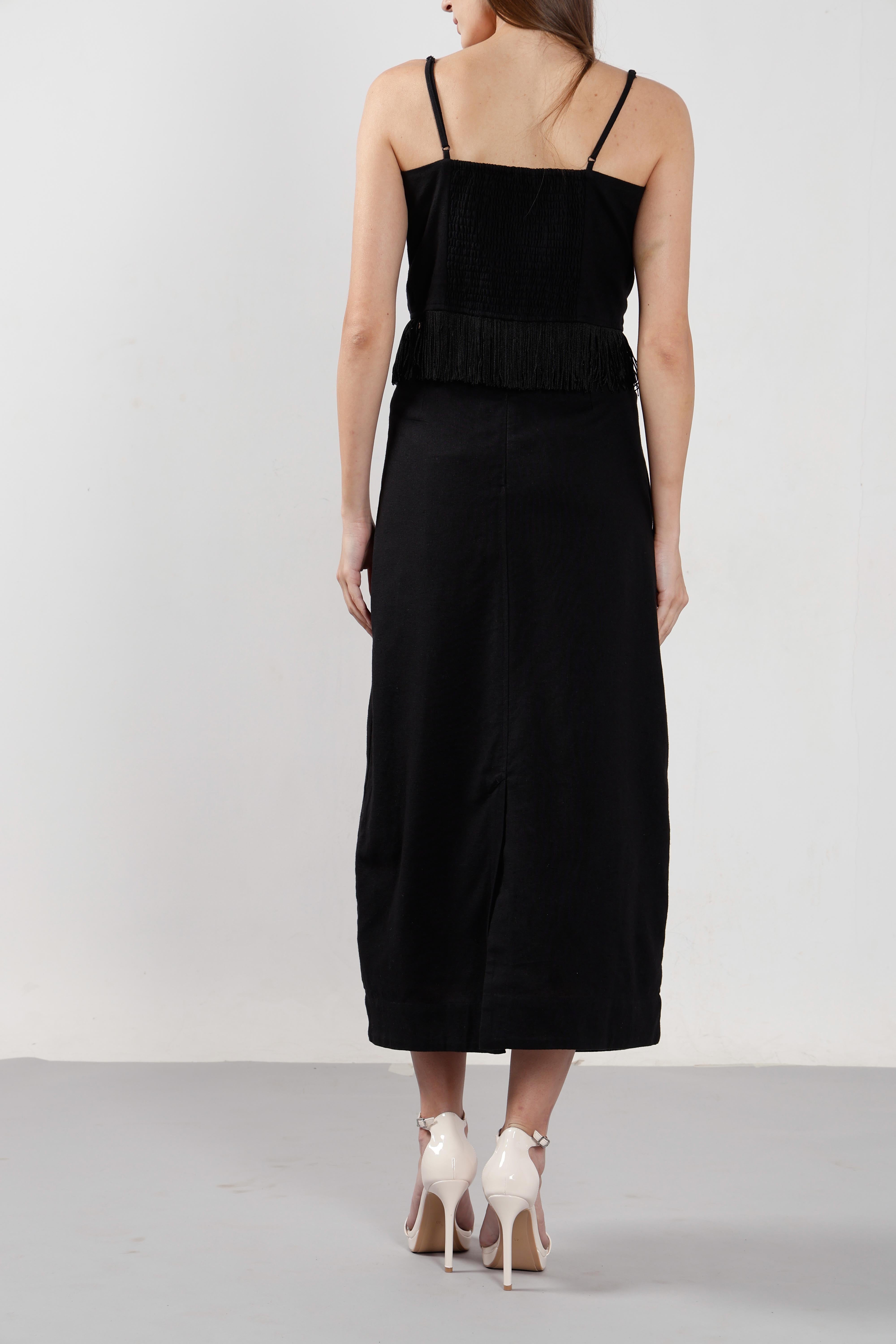 Vero Moda Black Embroidered Co-Ord Set Skirt