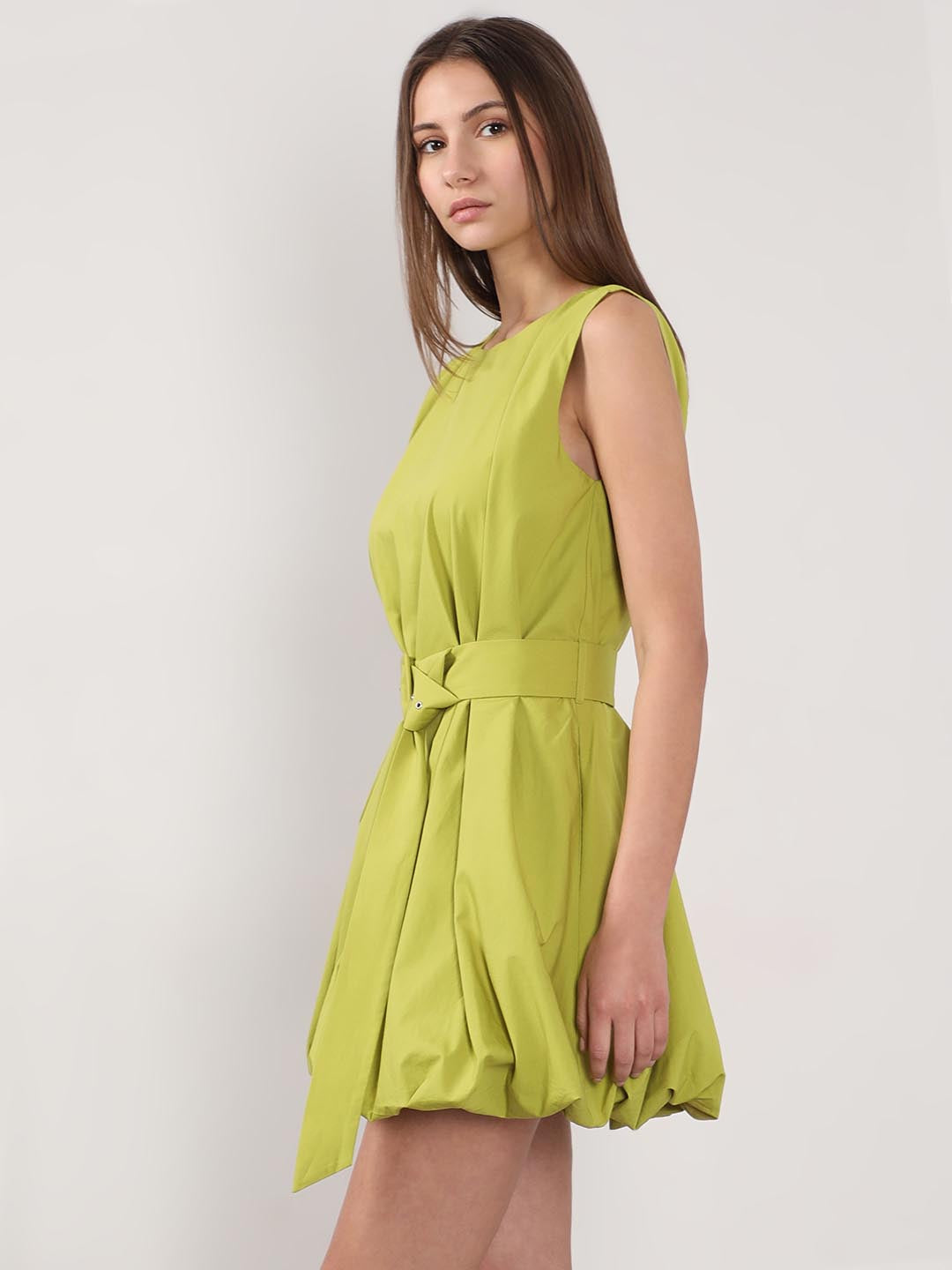 Vero Moda Green Bubble Hem Dress