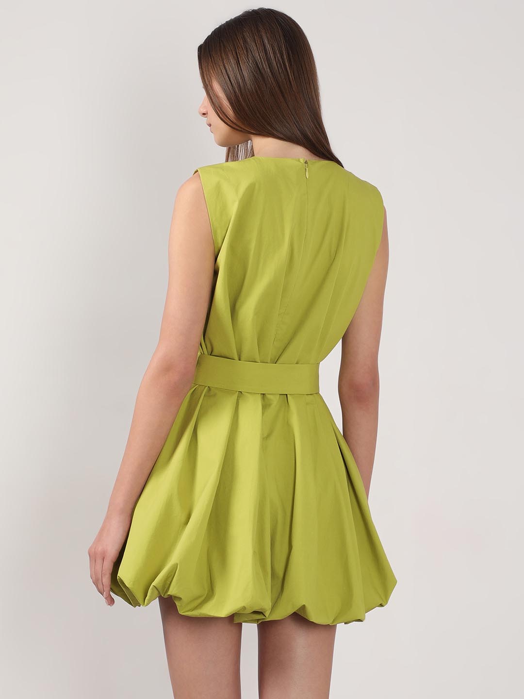 Vero Moda Green Bubble Hem Dress
