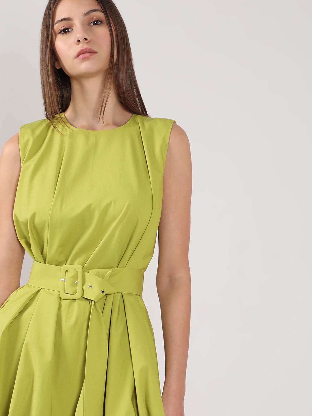 Vero Moda Green Bubble Hem Dress