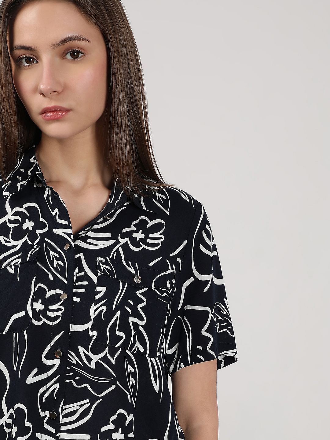 Black Printed Shirt