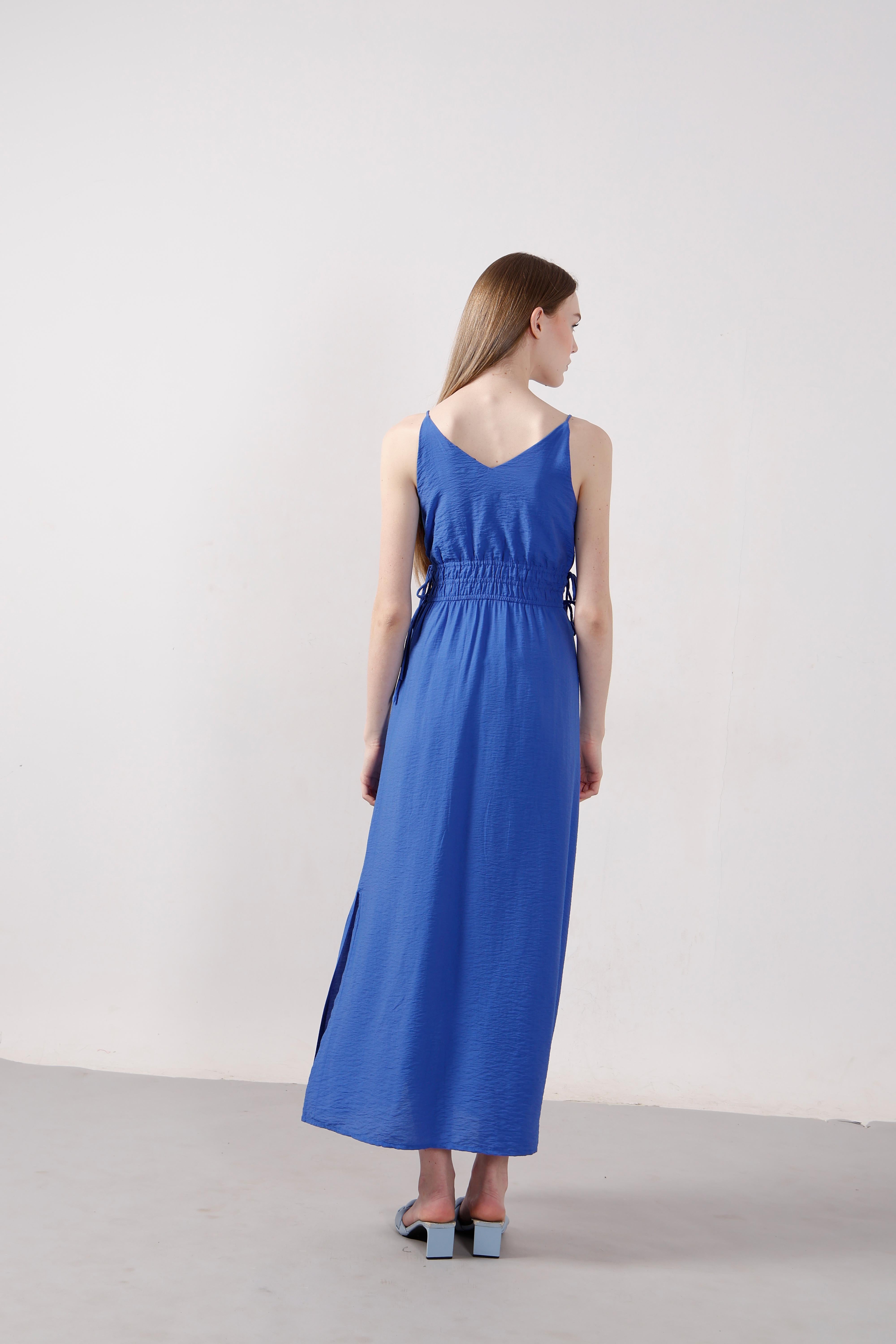 Vero Moda Blue V Neck Strappy Dress