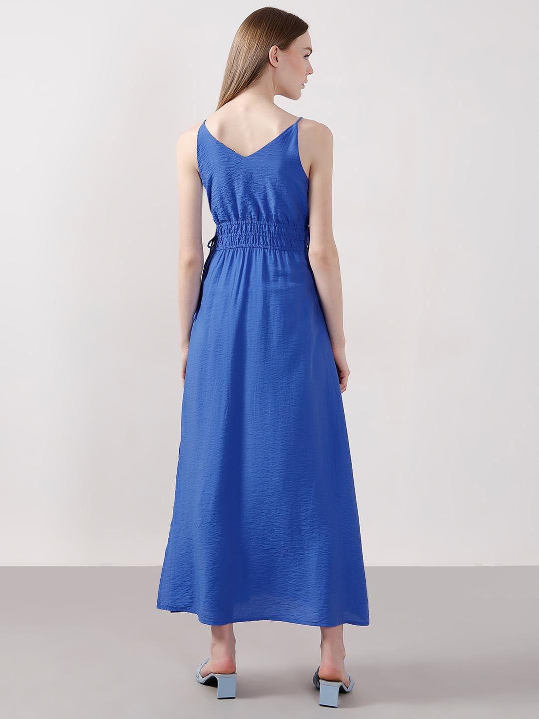 Vero Moda Blue V Neck Strappy Dress