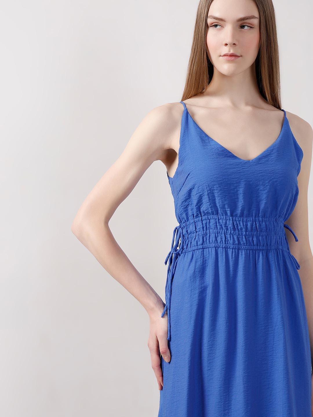 Vero Moda Blue V Neck Strappy Dress