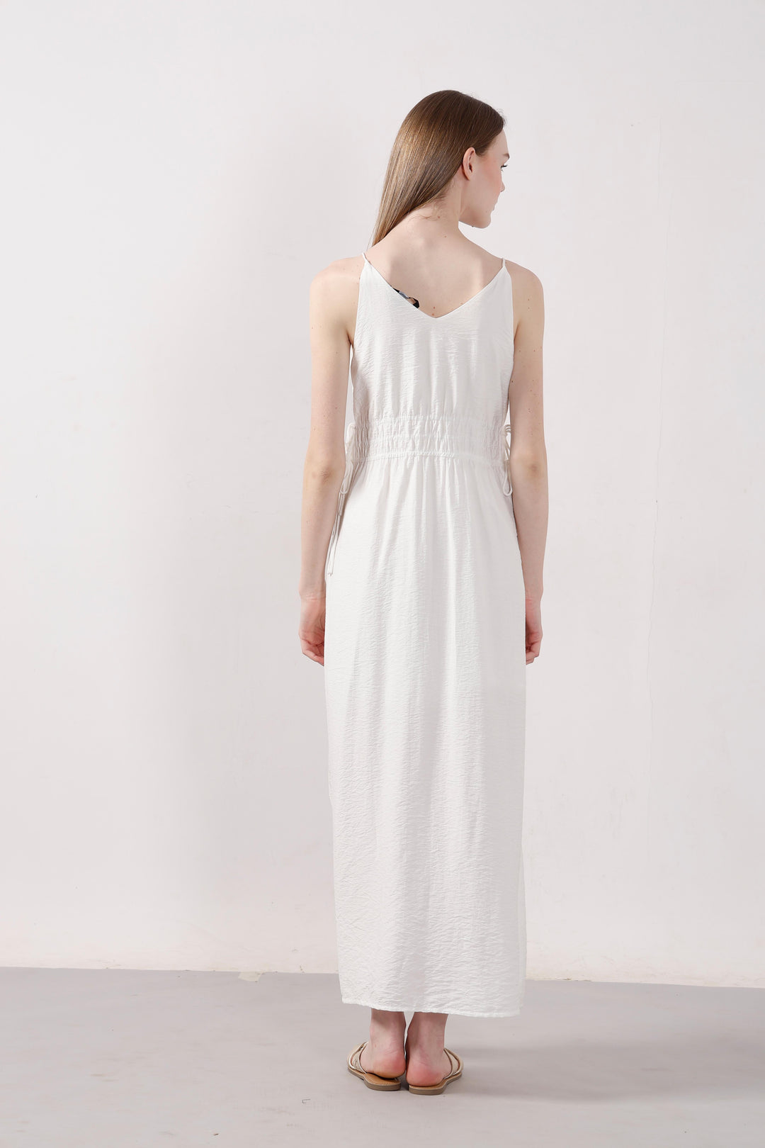 Vero Moda White V Neck Strappy Dress