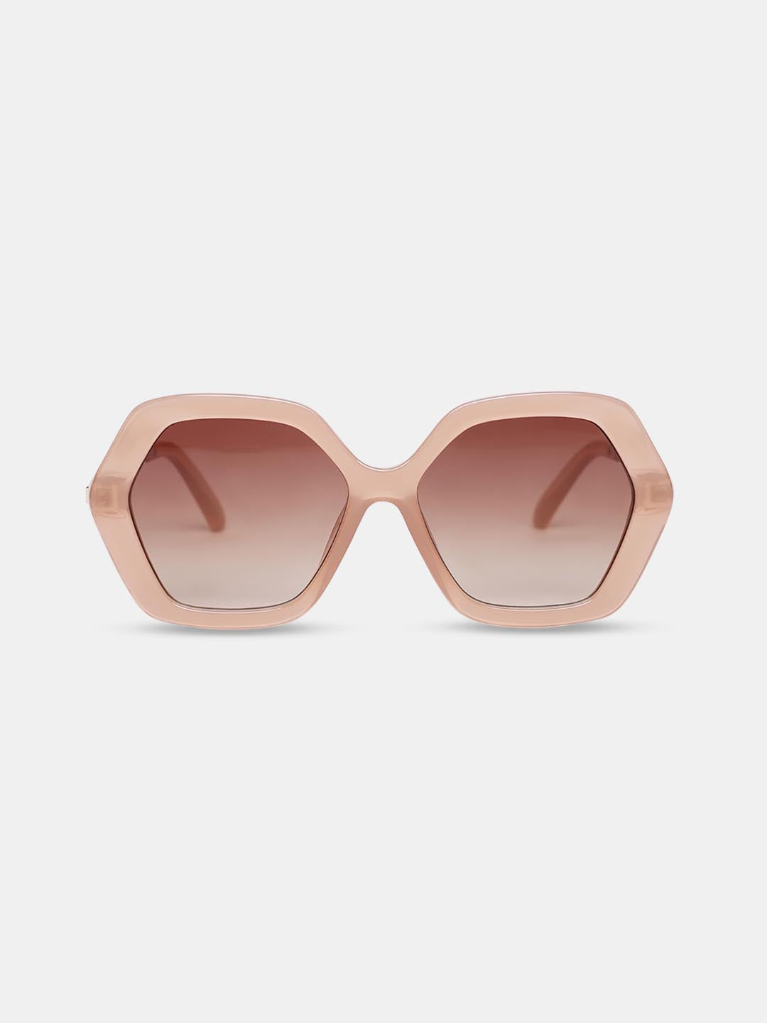 Vero Moda Peach Hexagonal Sunglasses