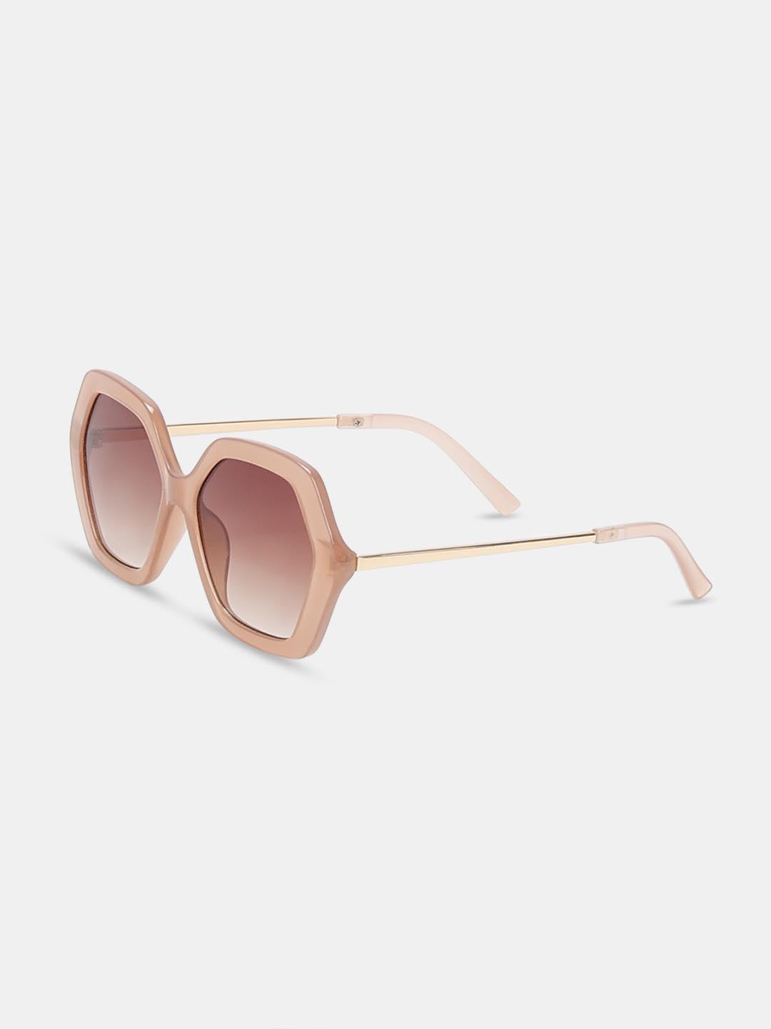 Vero Moda Peach Hexagonal Sunglasses