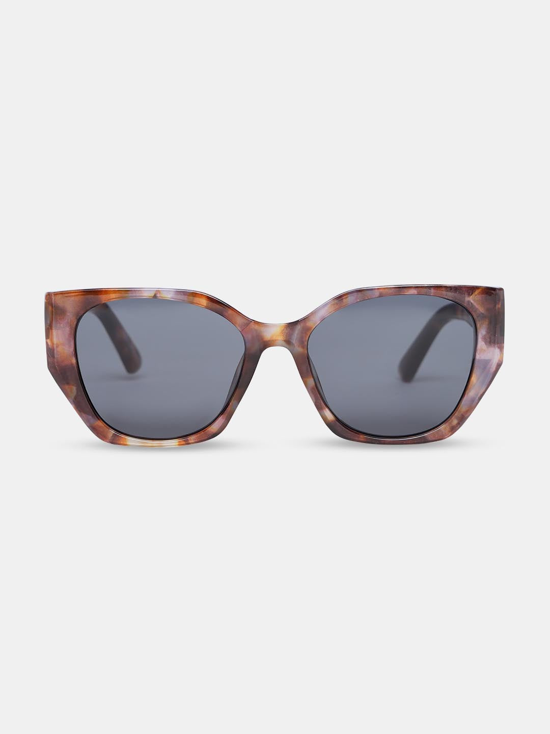 Vero Moda Brown Rectangular Cat Eye Sunglasses