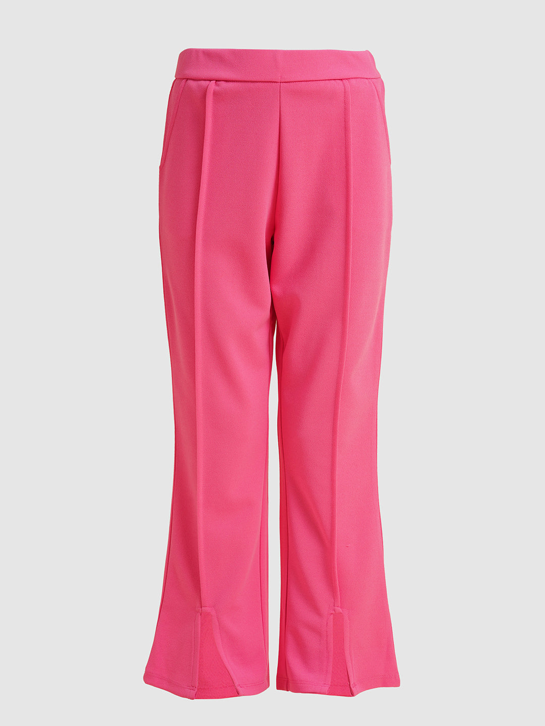 Girls Hot Pink Flared Pants