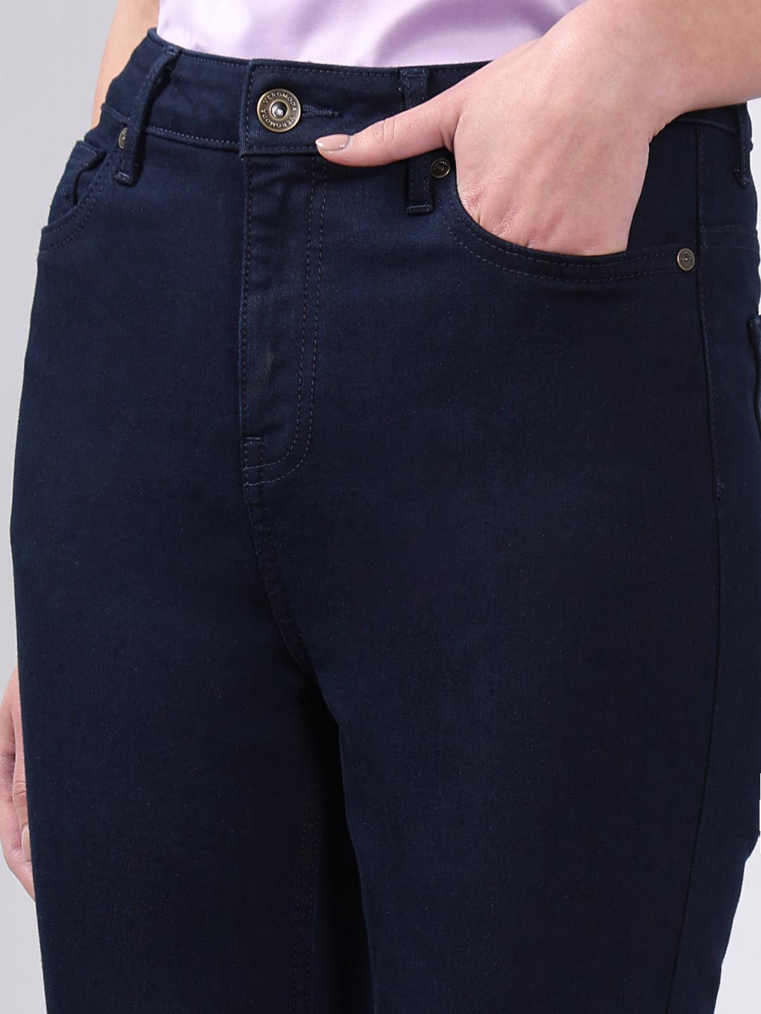 Vero Moda Dark Blue High Rise Skinny Jeans