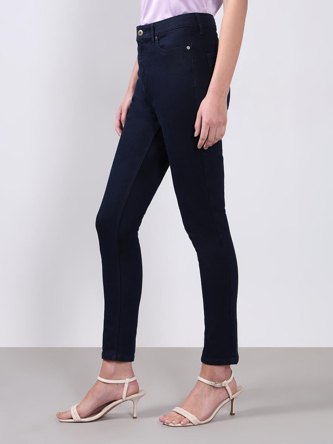 Vero Moda Dark Blue High Rise Skinny Jeans