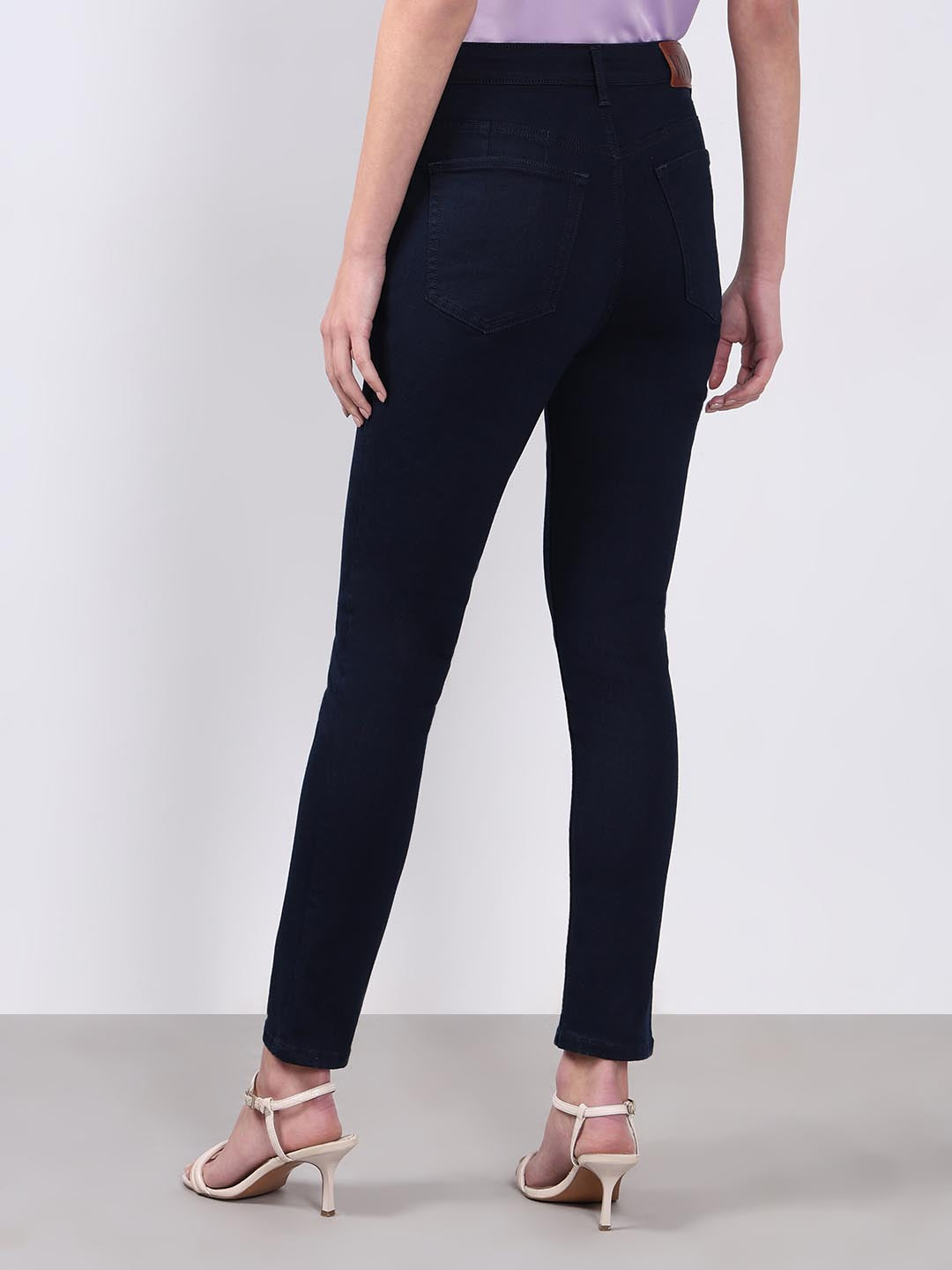 Vero Moda Dark Blue High Rise Skinny Jeans