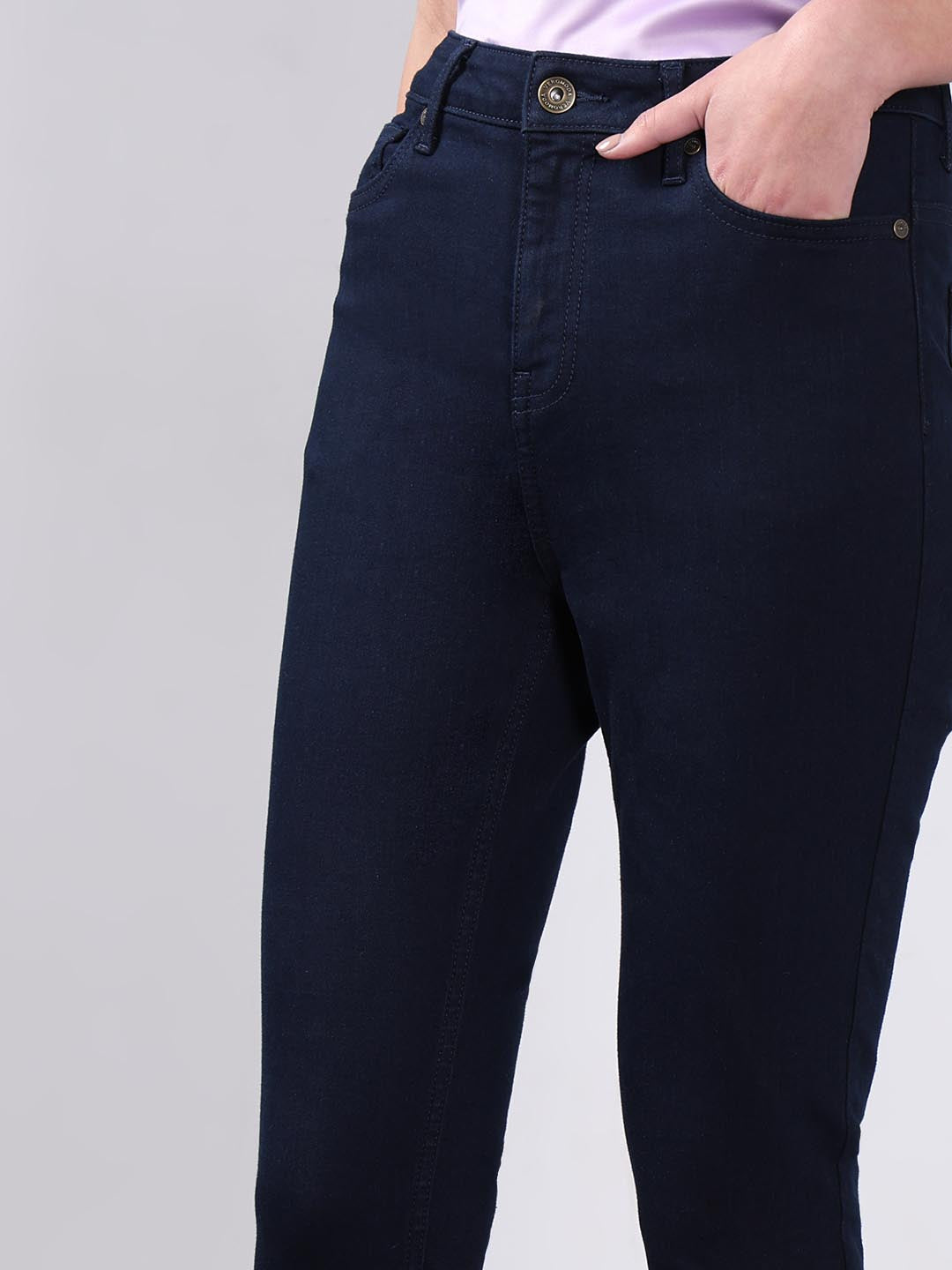 Vero Moda Dark Blue High Rise Skinny Jeans