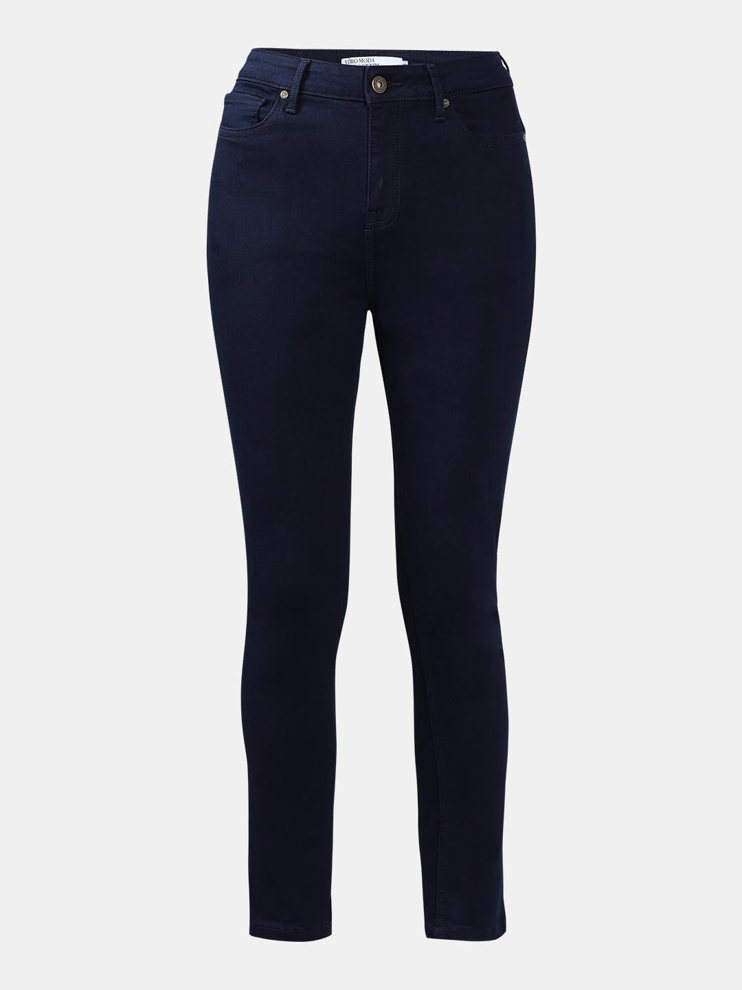 Vero Moda Dark Blue High Rise Skinny Jeans