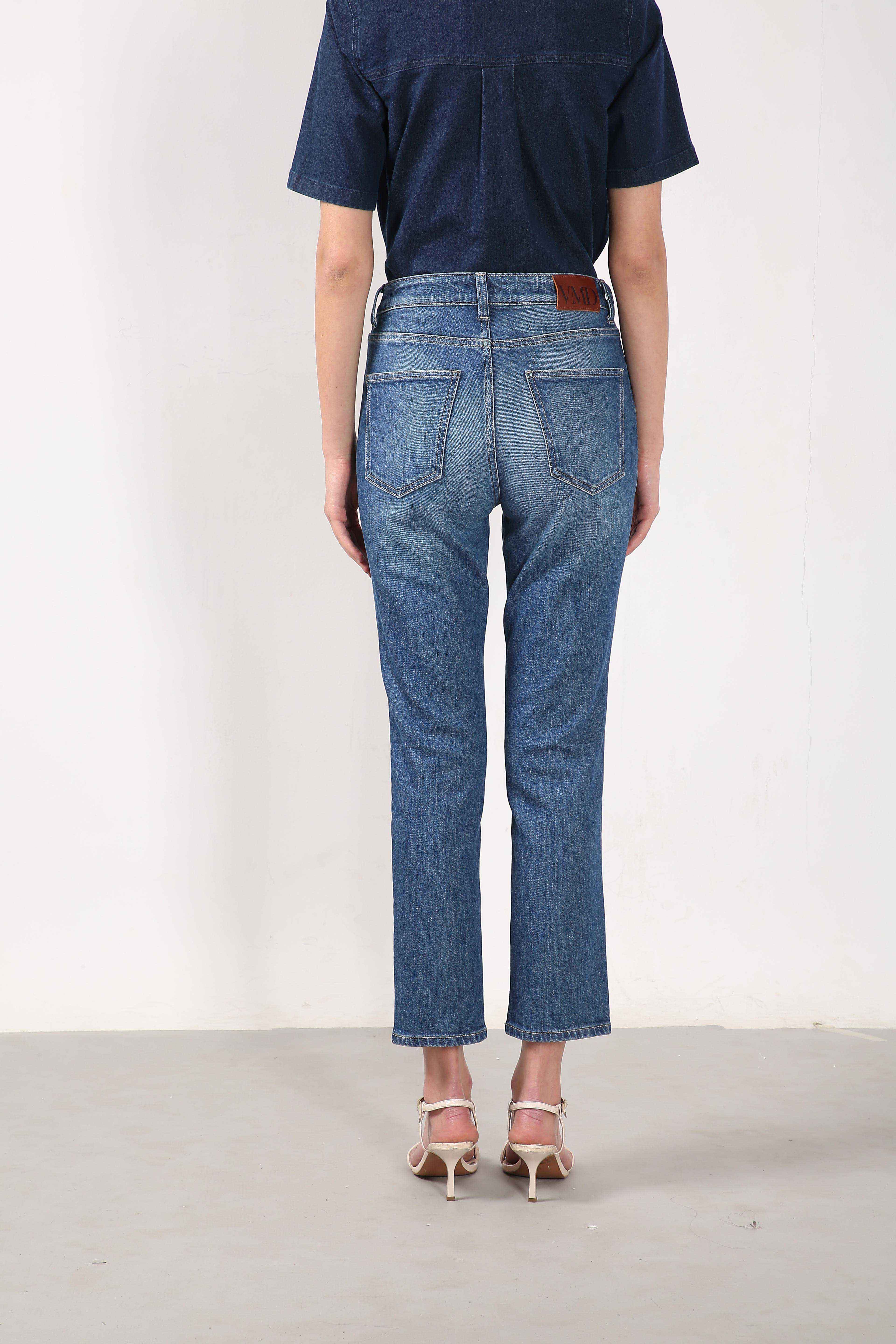 Vero Moda Blue Mid Rise Skinny Fit Jeans