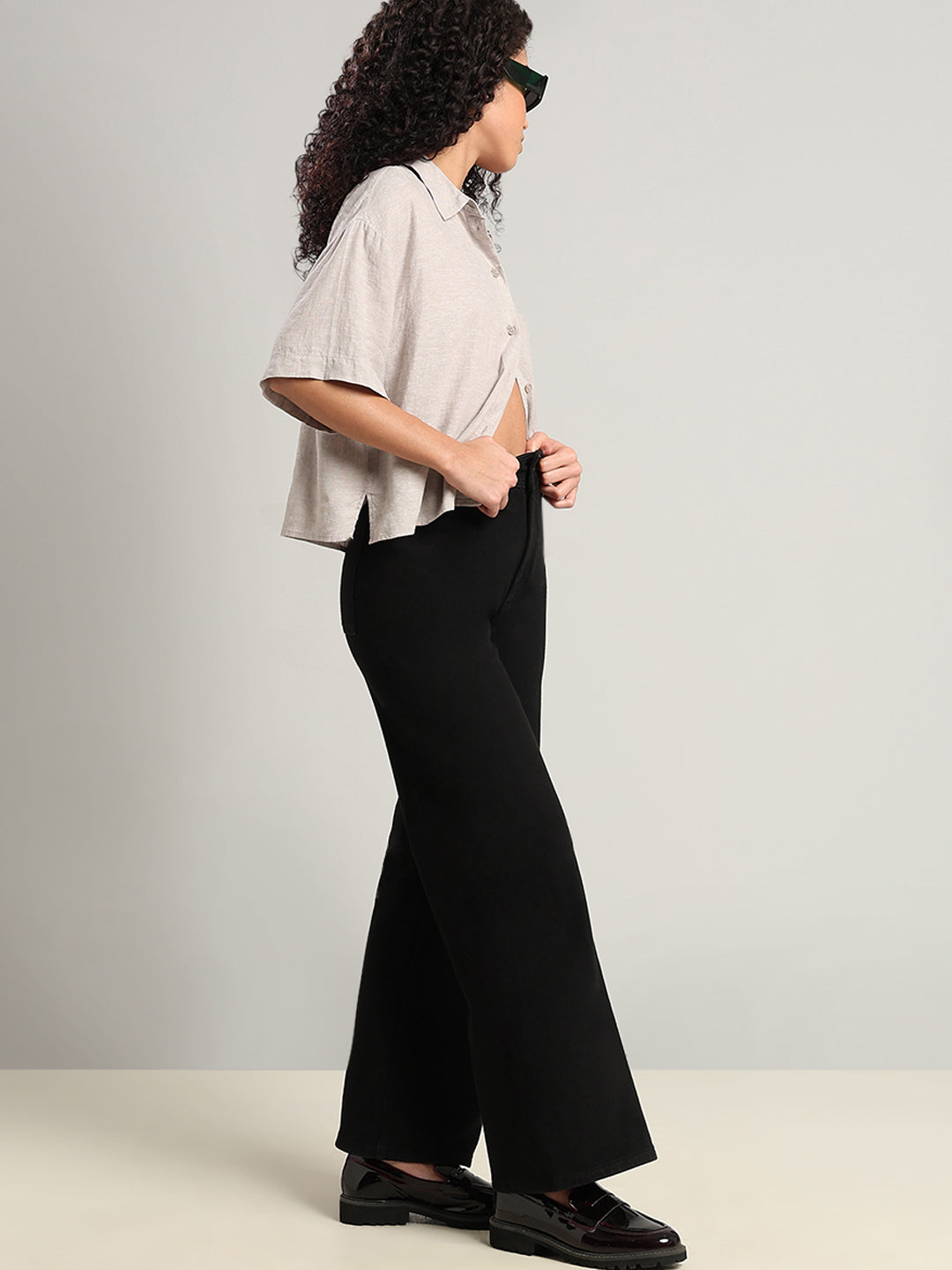 High Rise Wide Leg Jeans