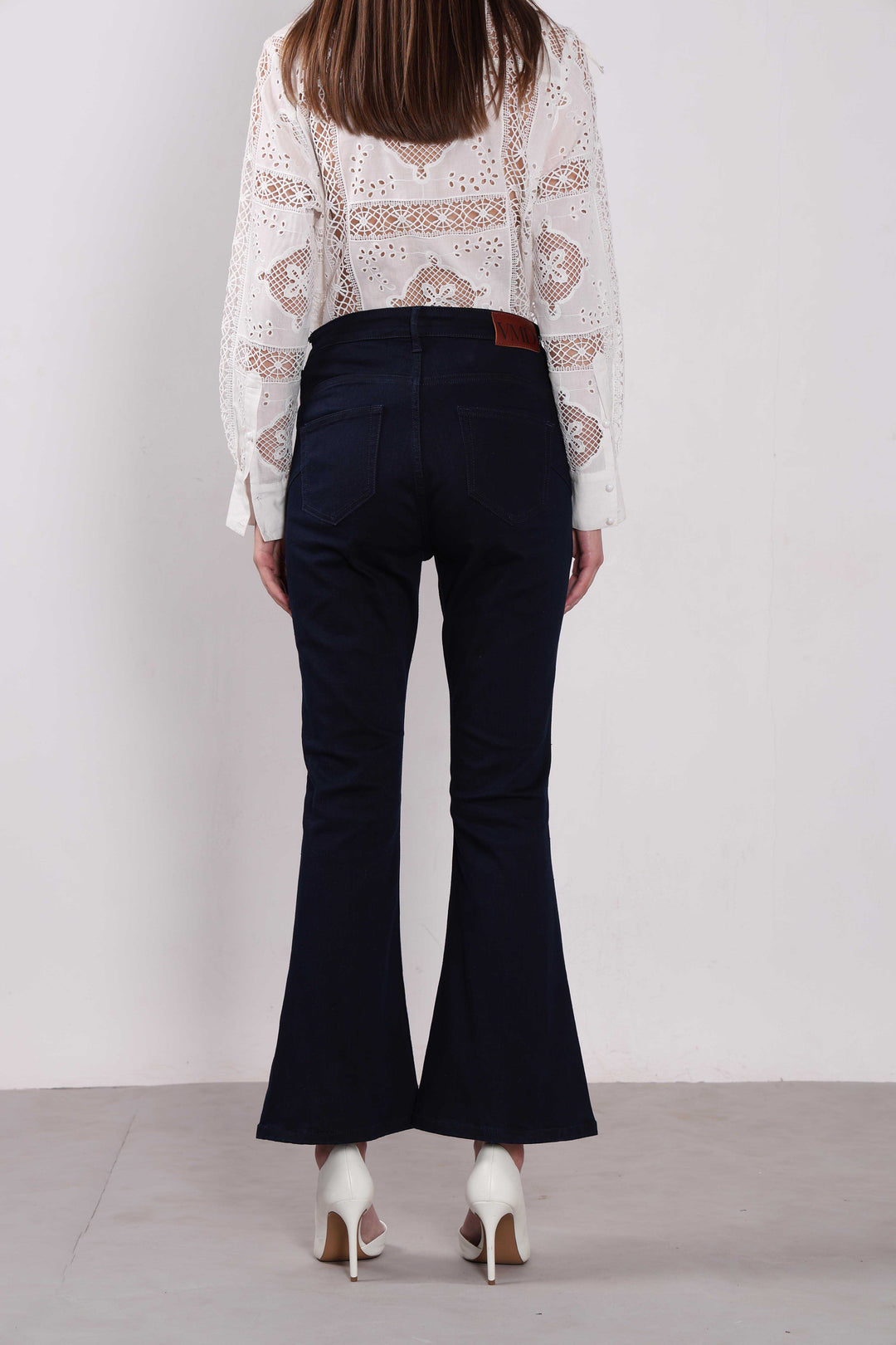 Vero Moda Dark Blue High Rise Bootcut Jeans