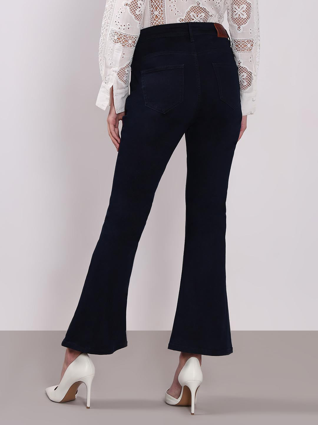 Vero Moda Dark Blue High Rise Bootcut Jeans