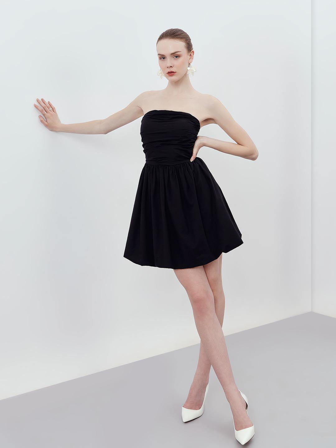 Vero Moda Black Bubble Hem Dress