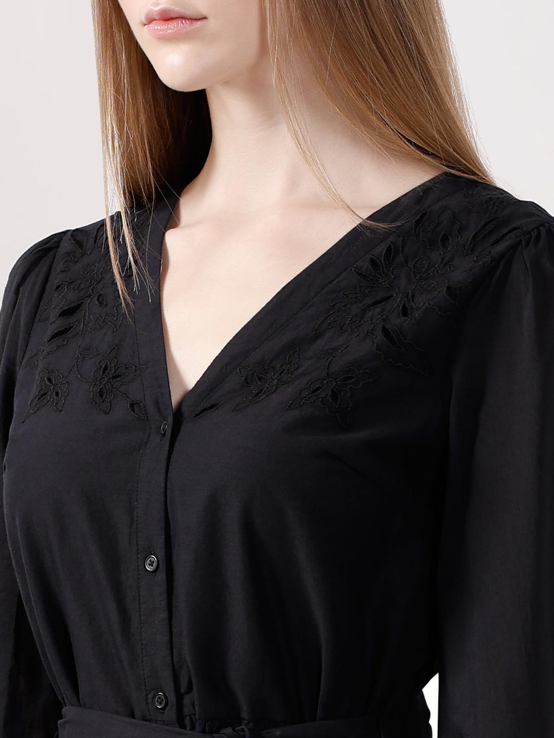 Vero Moda Black Mini Shirt Dress