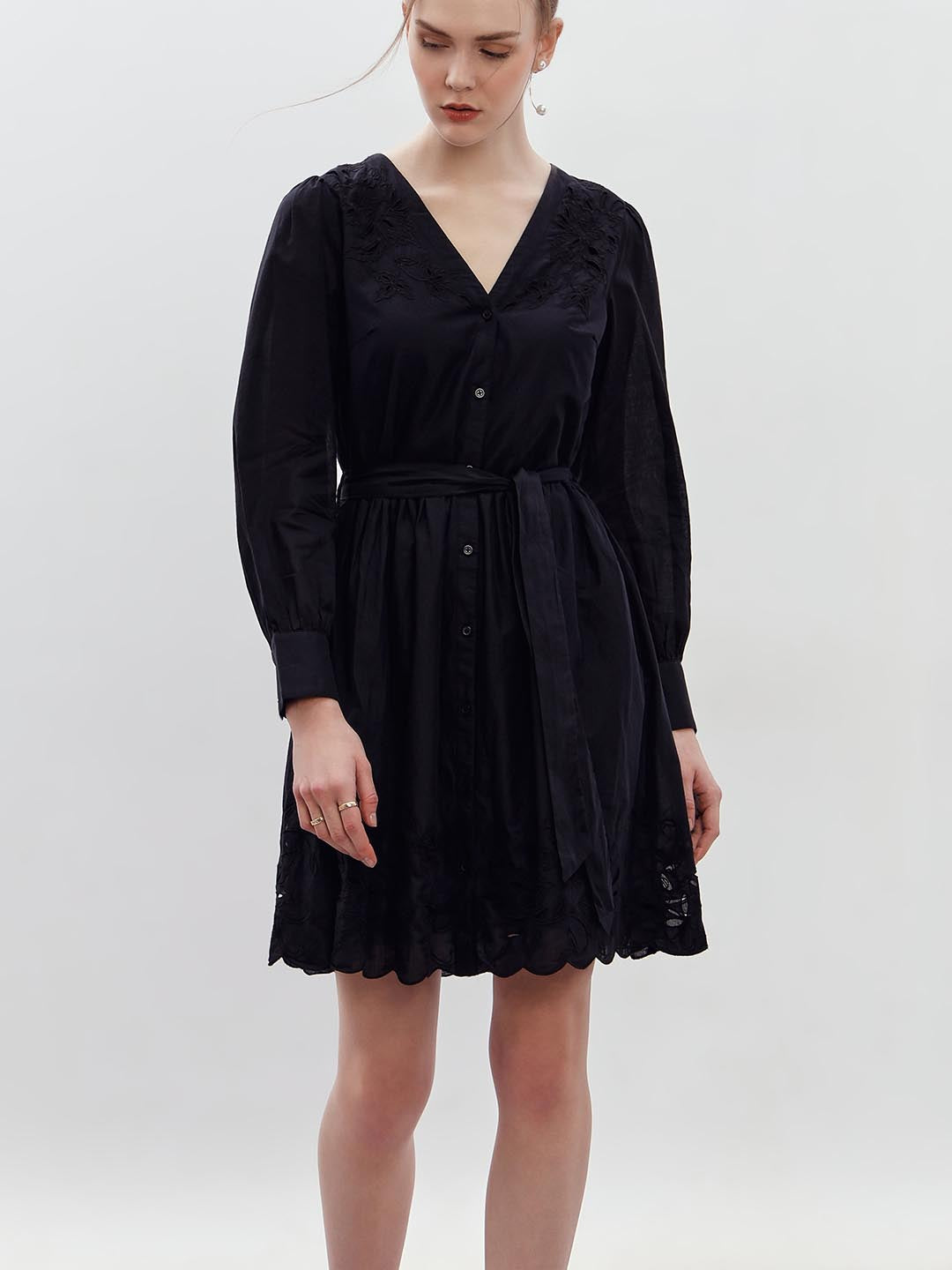 Vero Moda Black Mini Shirt Dress