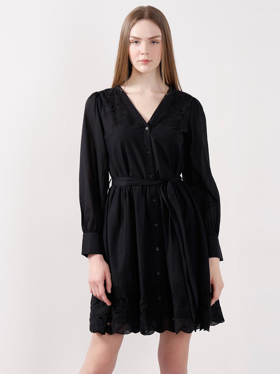 Vero Moda Black Mini Shirt Dress