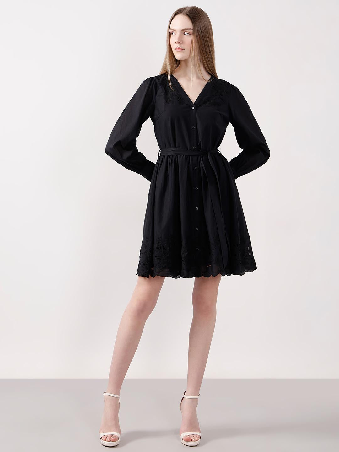 Vero Moda Black Mini Shirt Dress