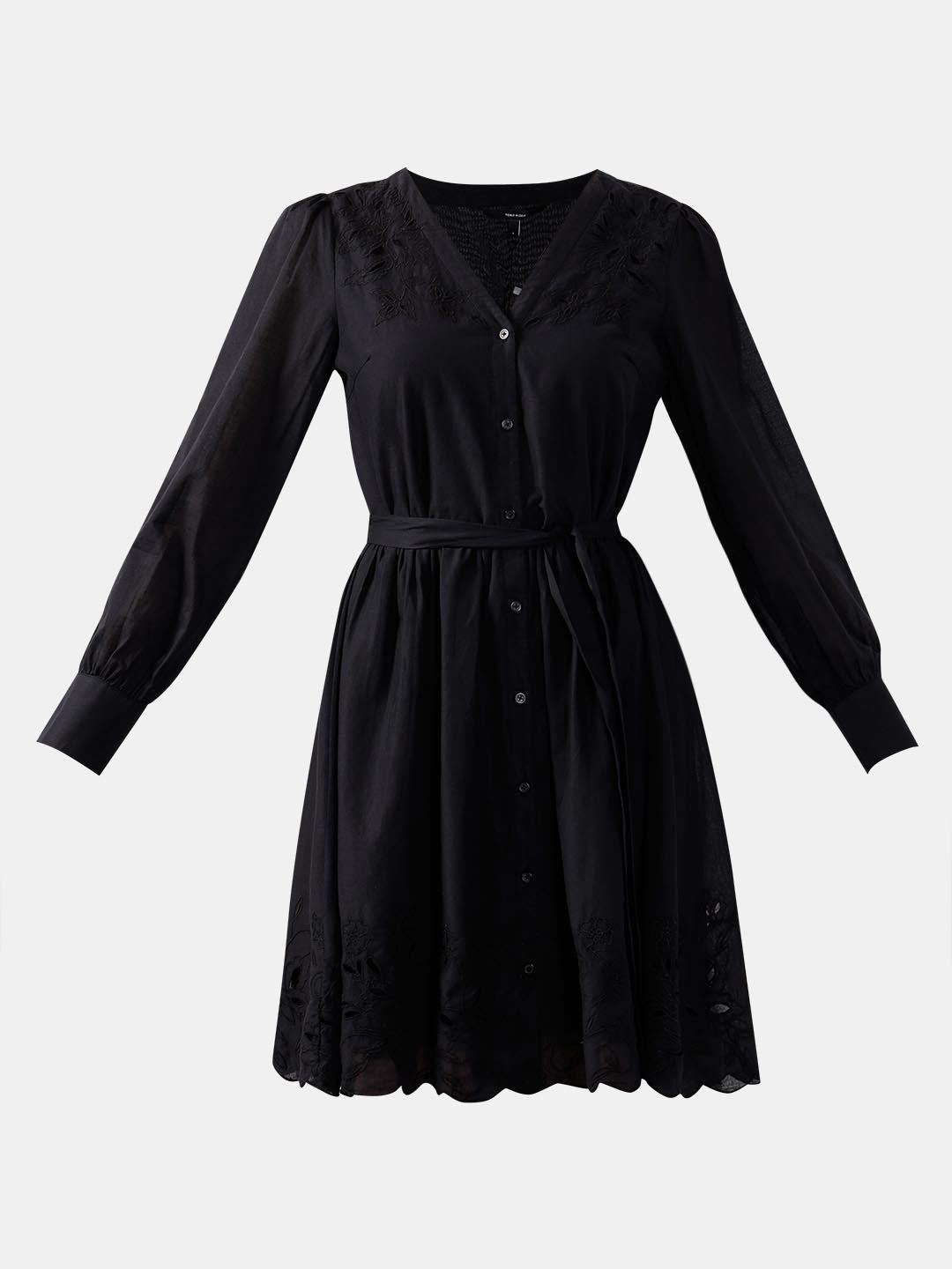Vero Moda Black Mini Shirt Dress