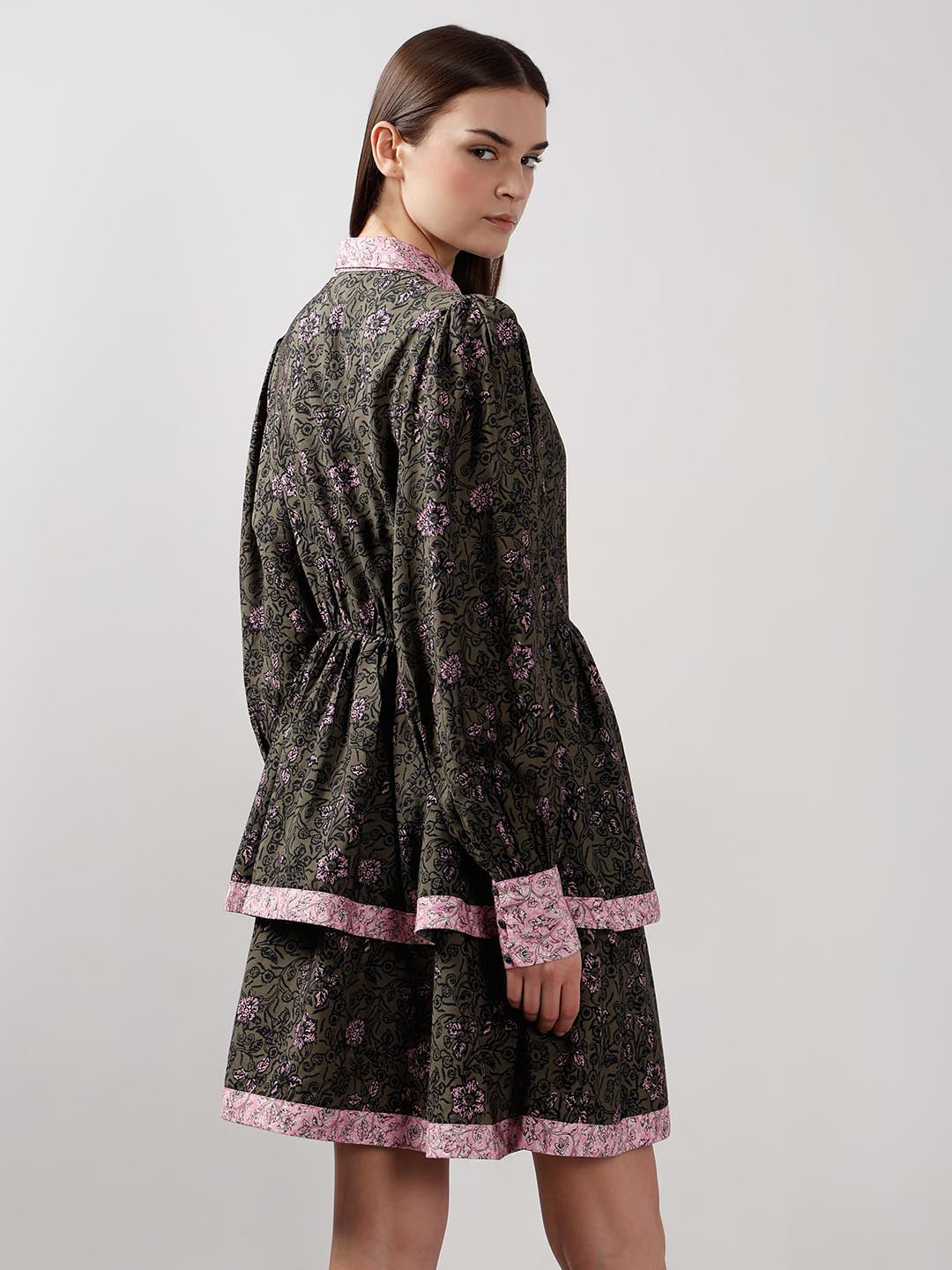 Vero Moda Black Printed Fit & Flare Dress