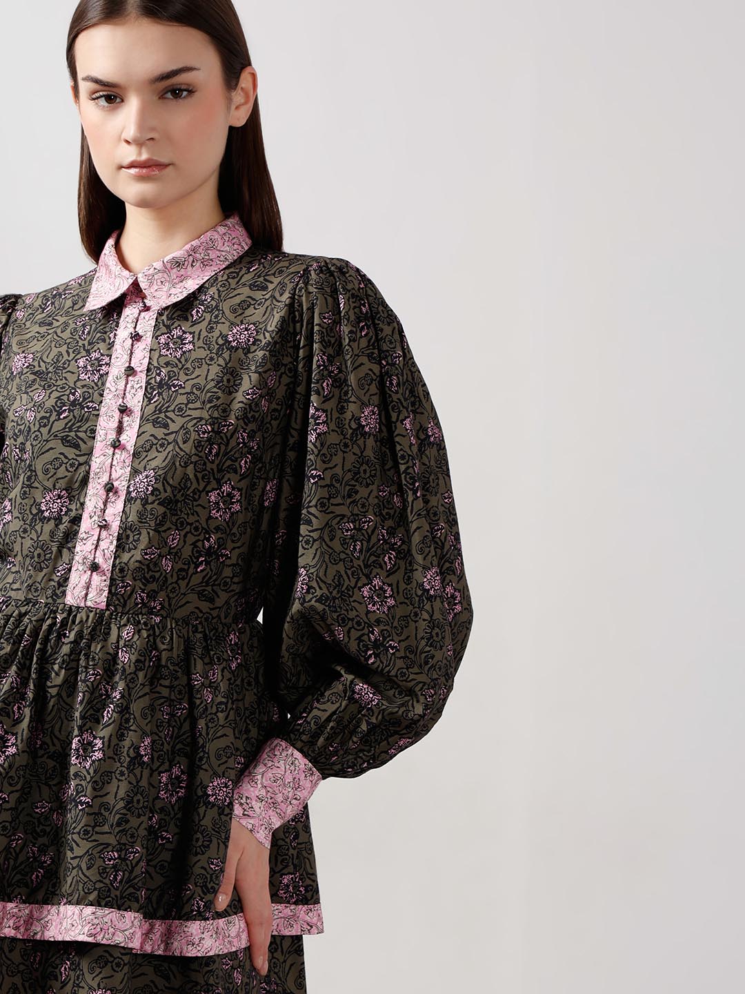 Vero Moda Black Printed Fit & Flare Dress