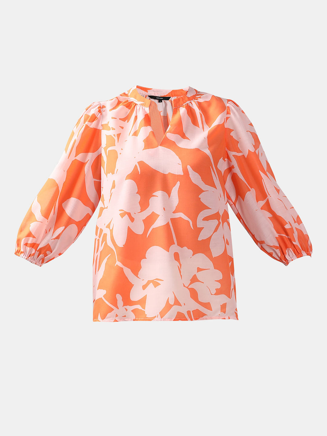 Orange Printed Top
