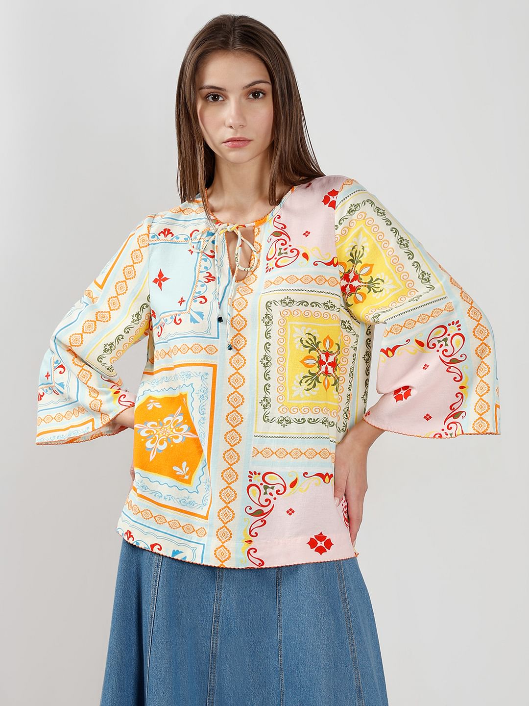 Multi-Colour Printed Top