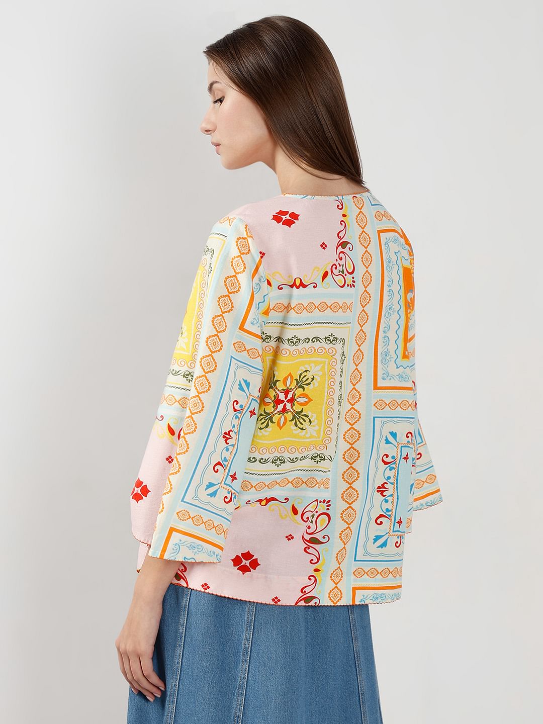 Multi-Colour Printed Top