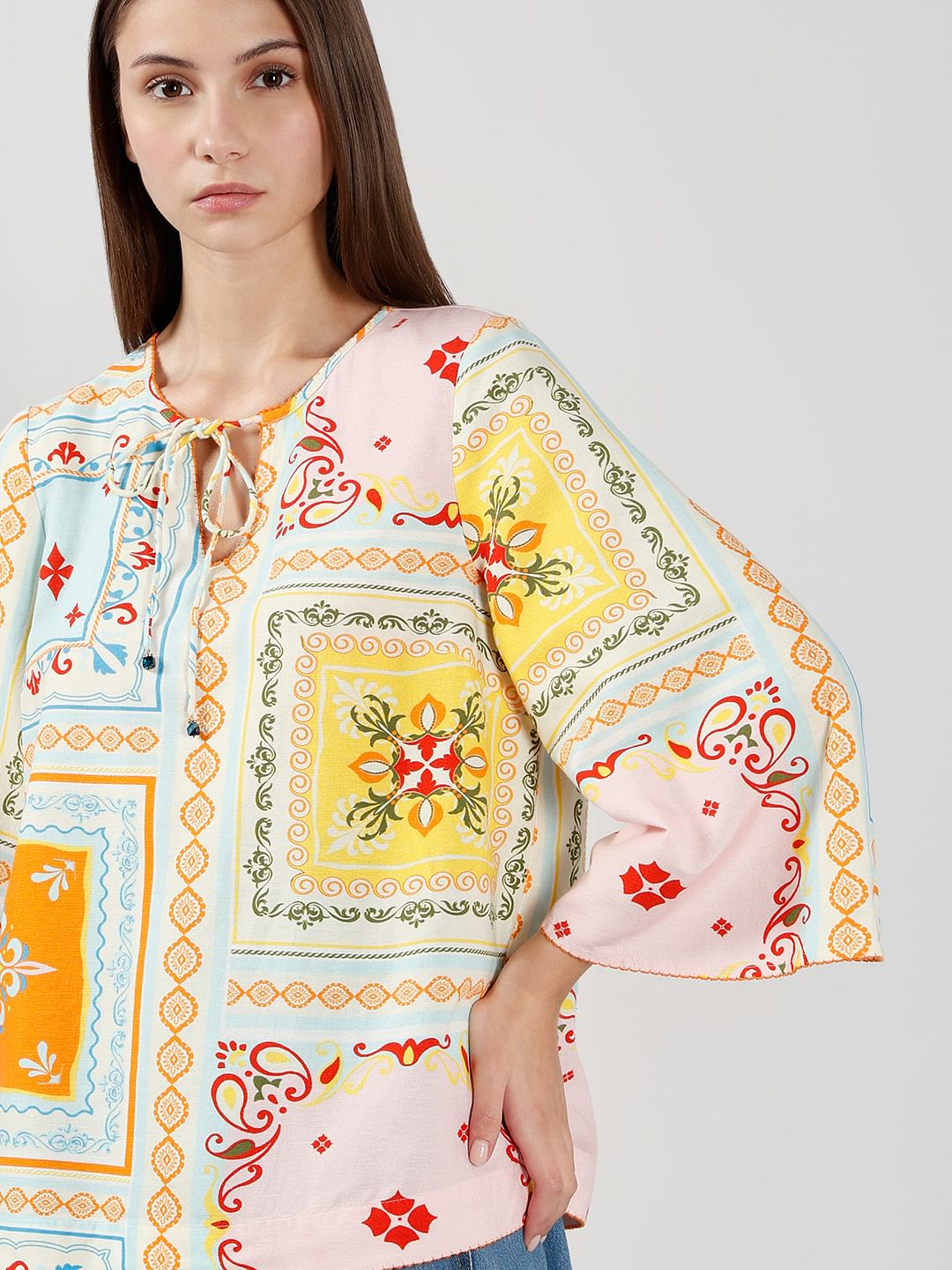 Multi-Colour Printed Top