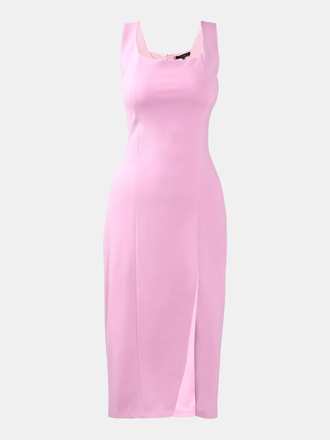 Vero Moda Pink Square Neck Midi Dress