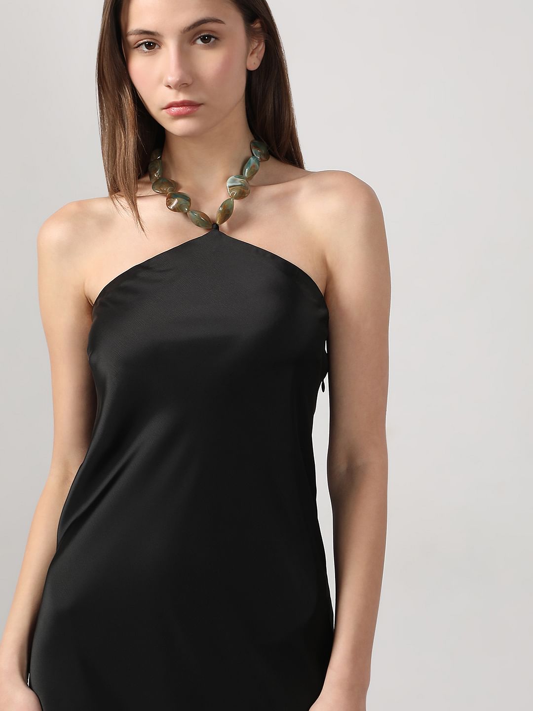 Black Halter Neck Dress