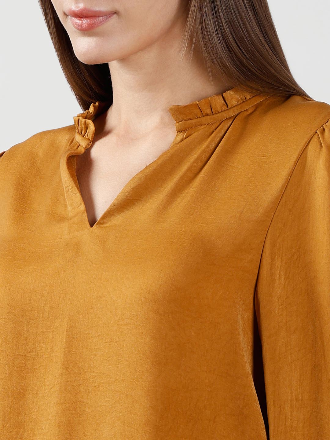 Vero Moda Mustard Full Sleeves Top