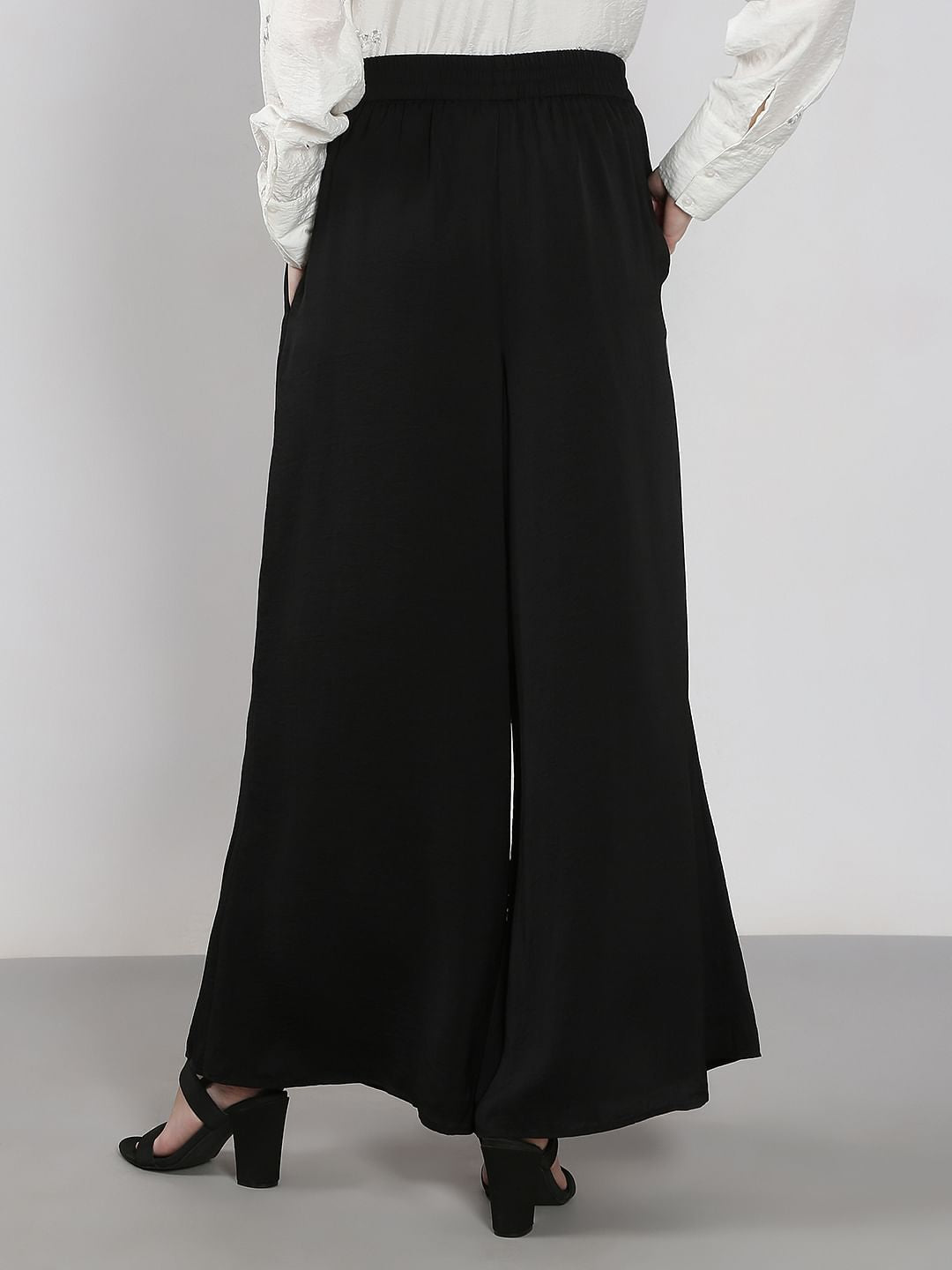 Black Wide Leg Trousers