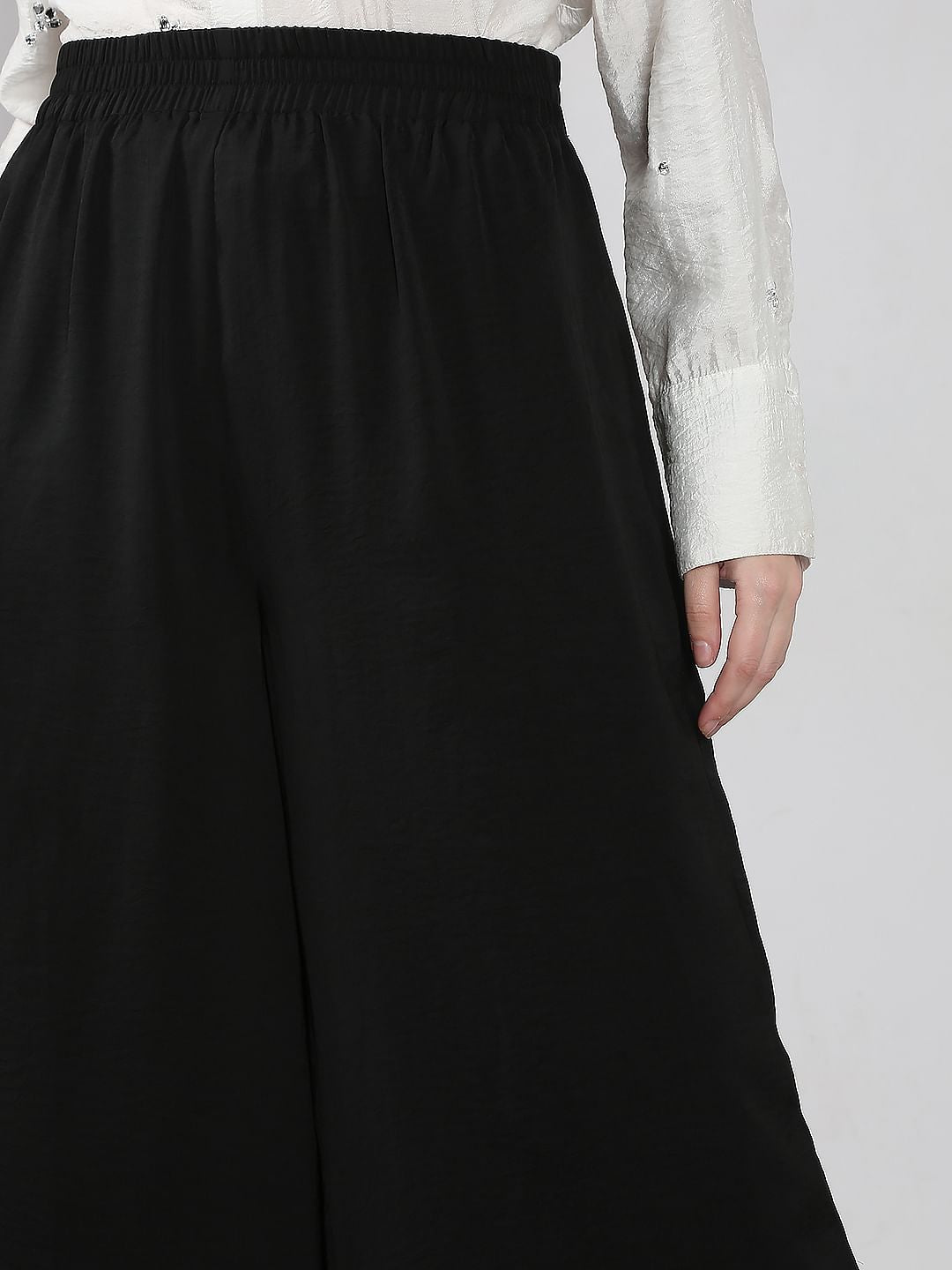 Black Wide Leg Trousers