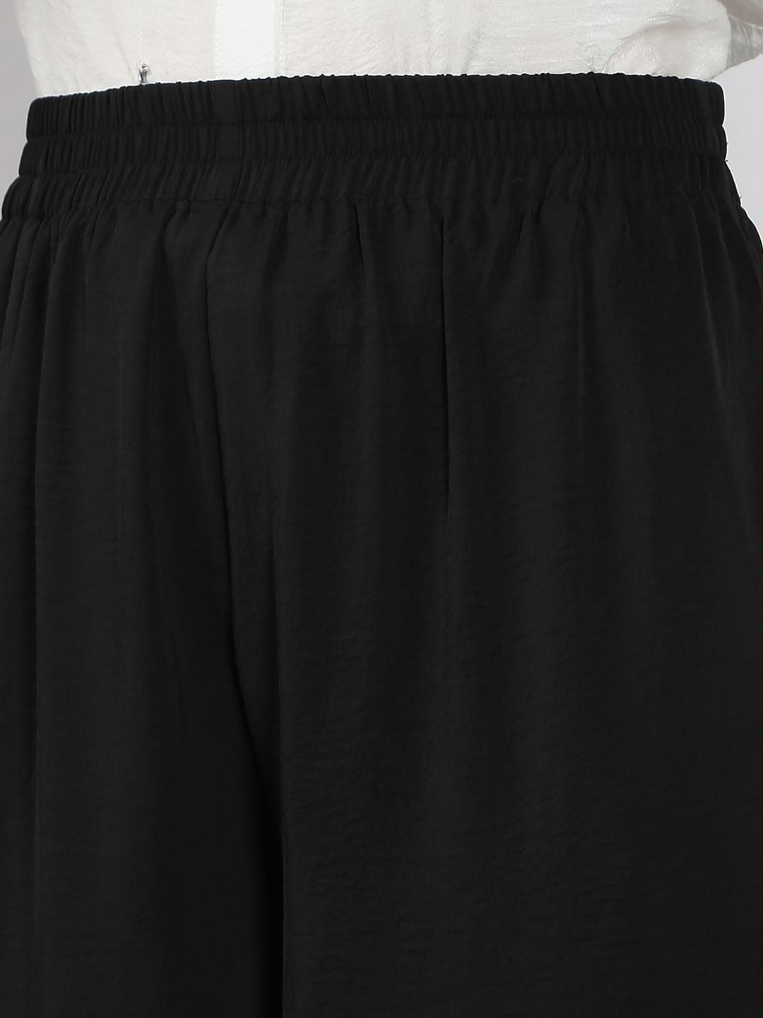 Black Wide Leg Trousers