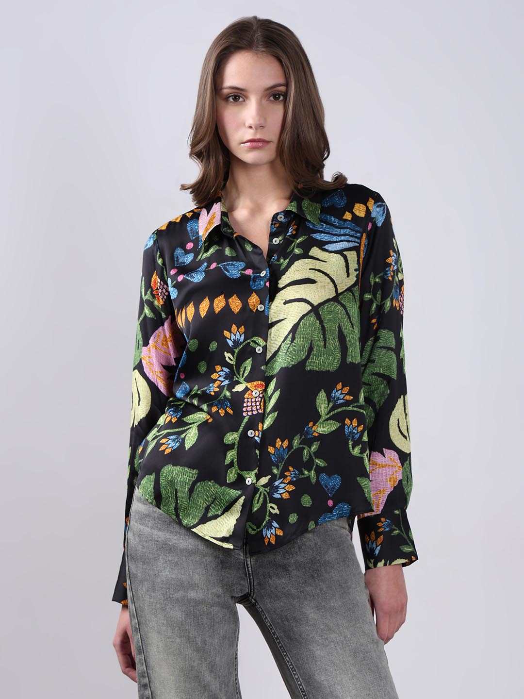 Vero Moda Black Printed Shirt