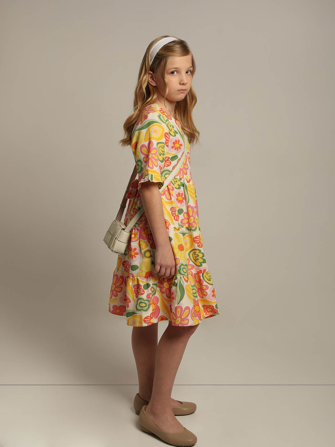 GIRLS Floral Fit & Flare Dress