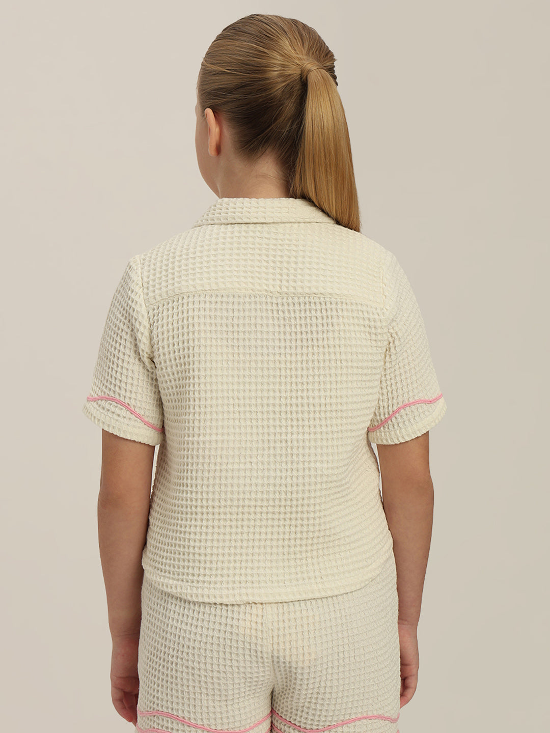 GIRL Embroidered Short Sleeves Shirt