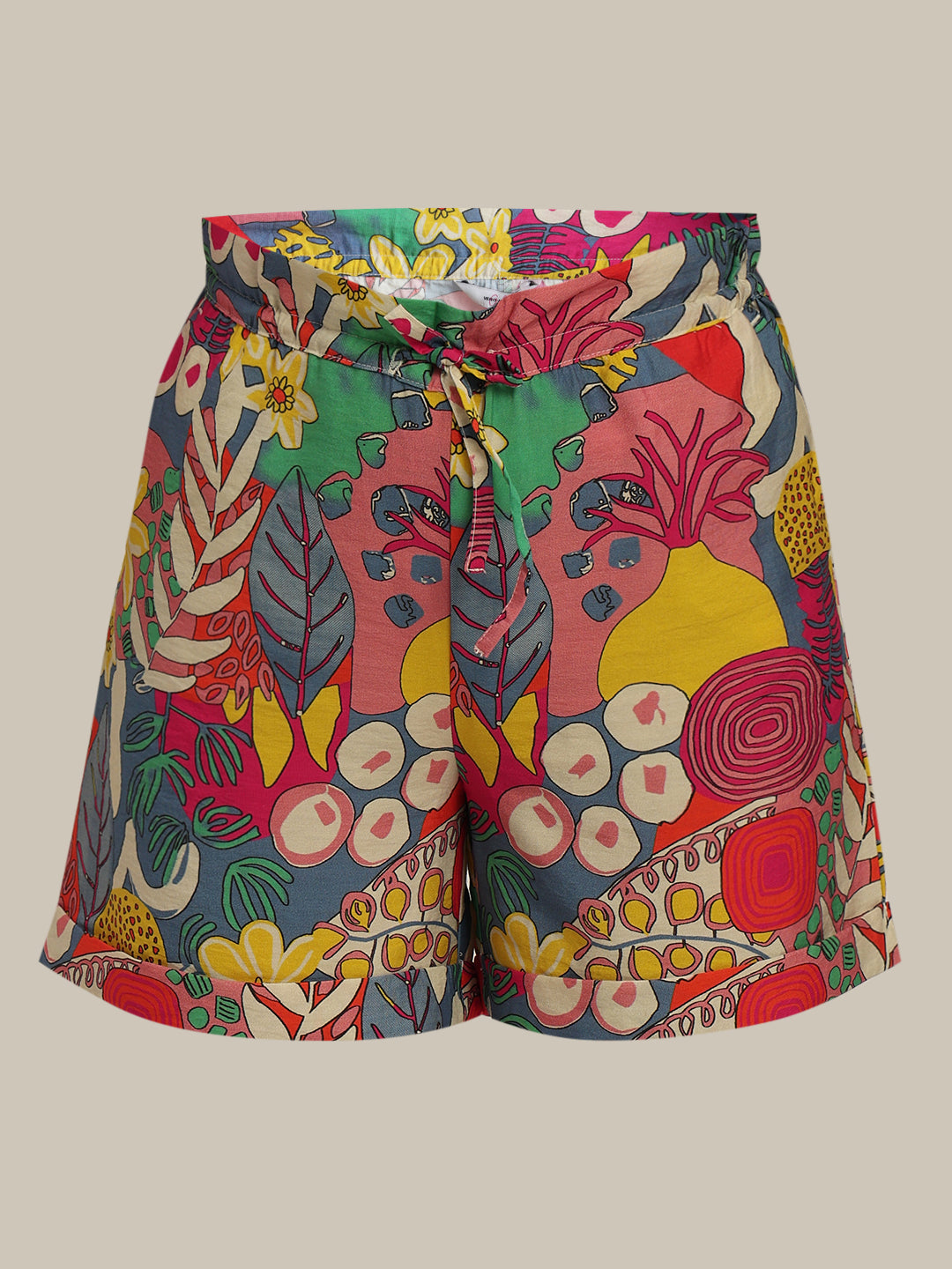 GIRL Multi-Colour Printed Shorts