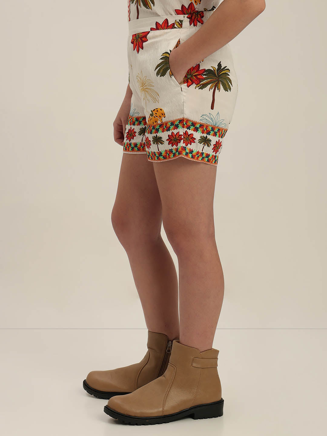 GIRLS Tropical Print Shorts