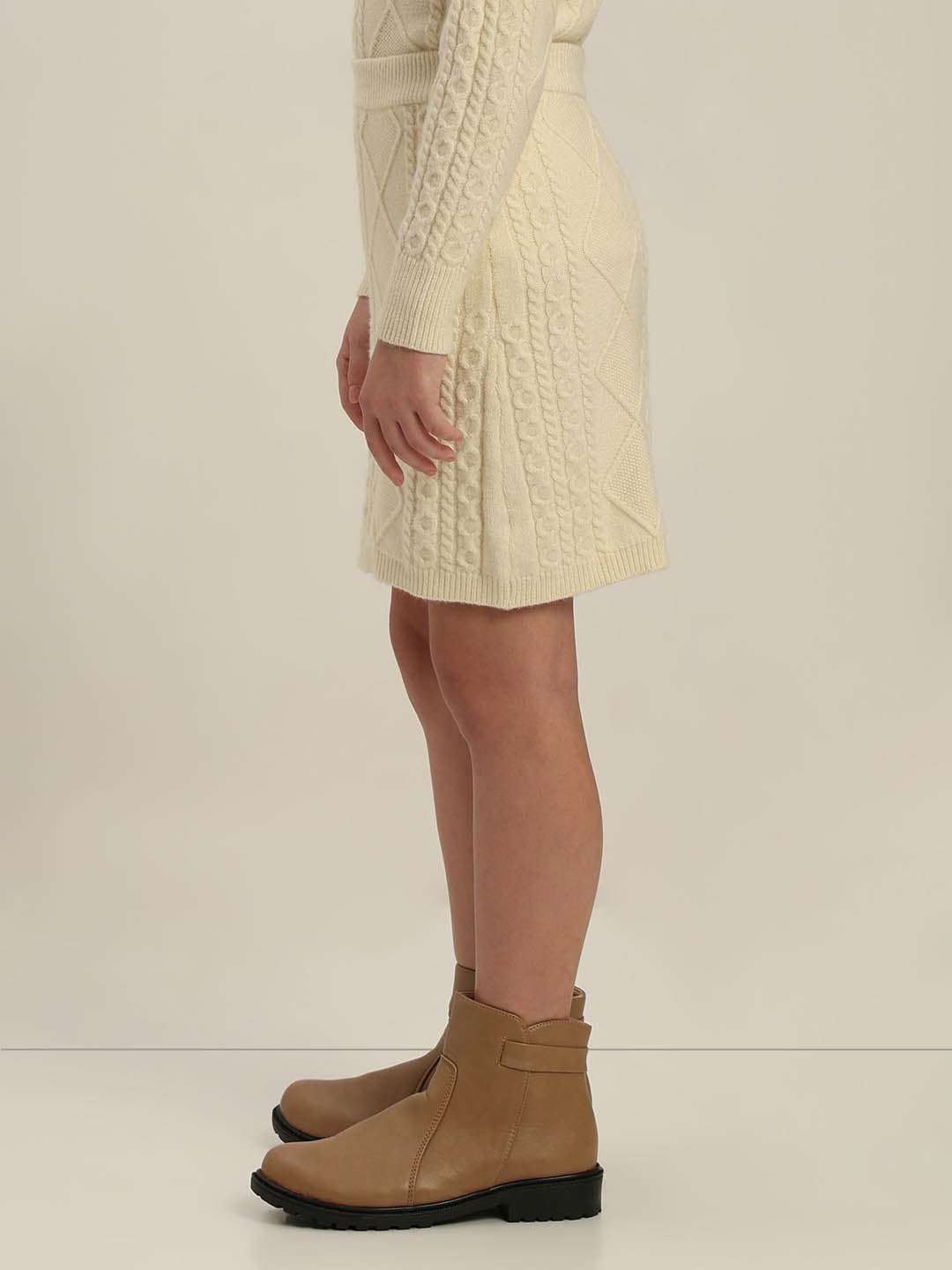 GIRLS Cable Knit Skirt