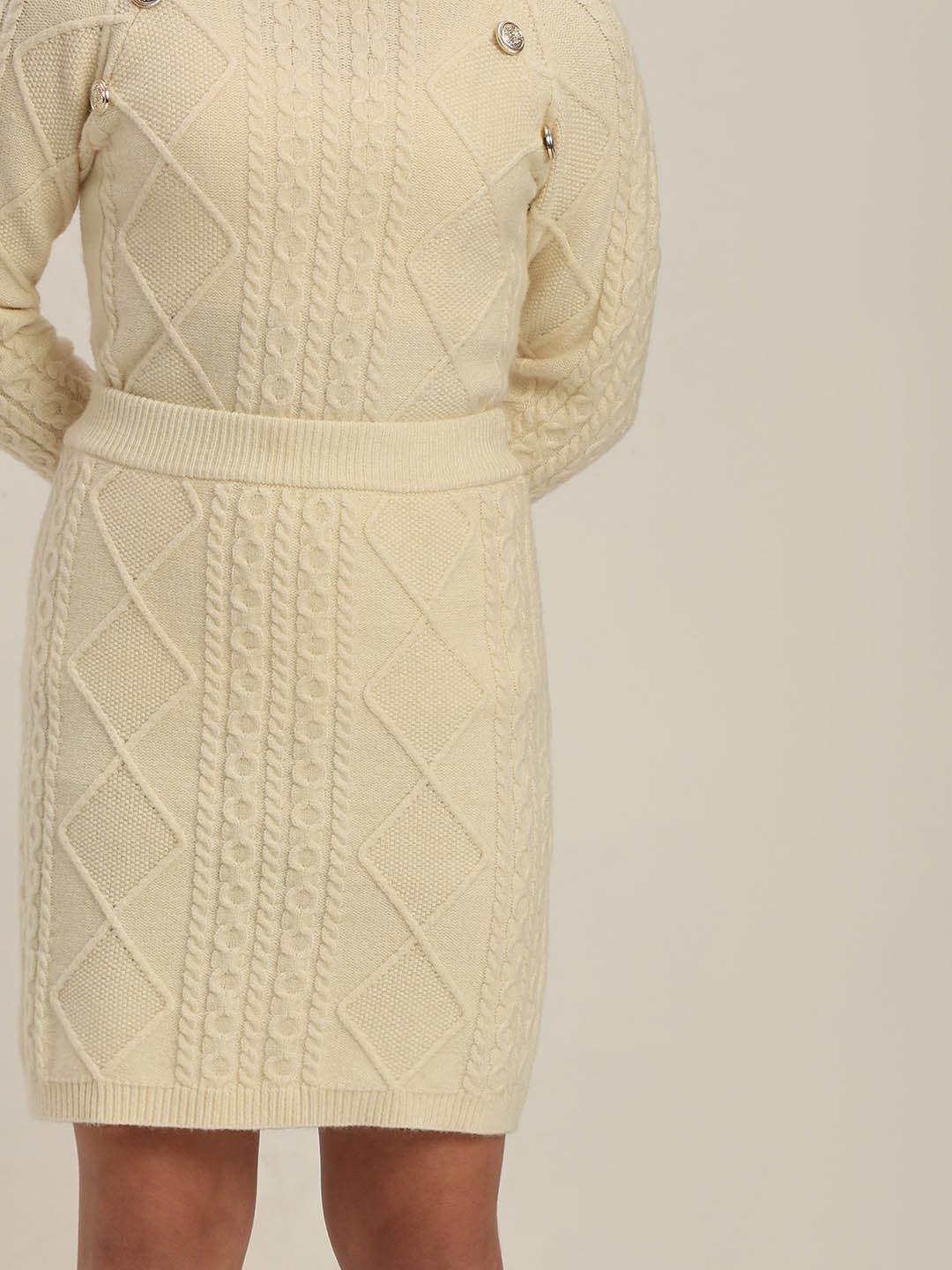 GIRLS Cable Knit Skirt