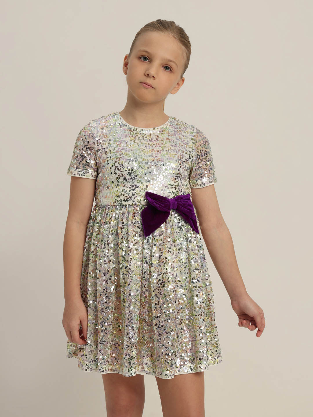 GIRLS Embellished Fit & Flare Dress