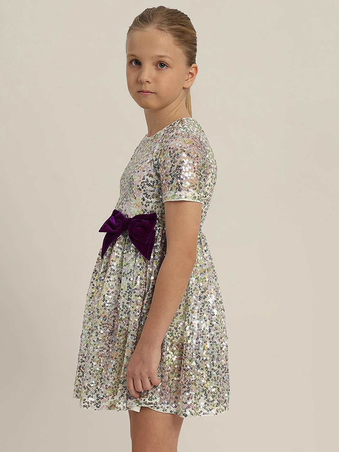 GIRLS Embellished Fit & Flare Dress