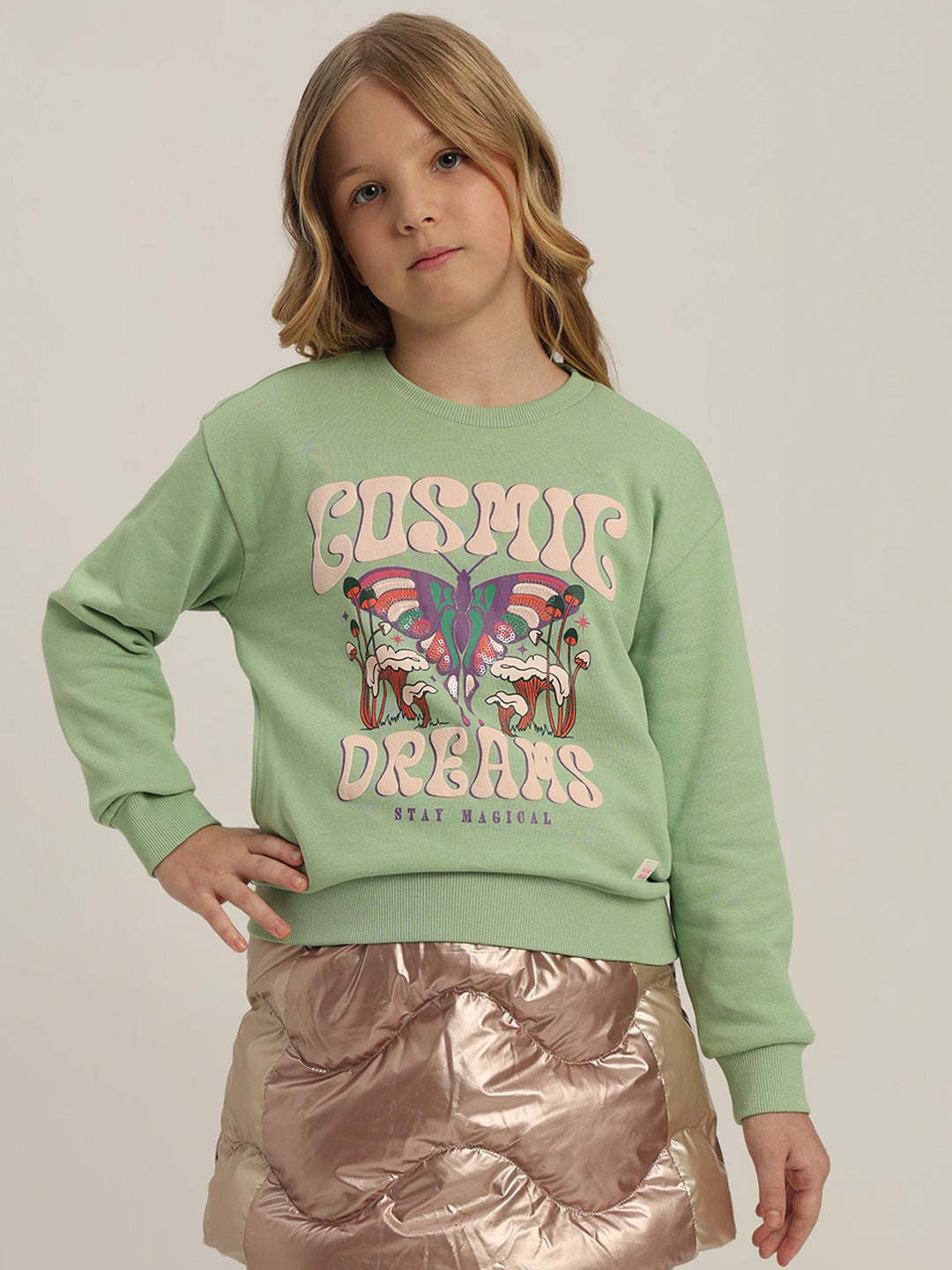 GIRL Printed Cotton Sweatshirt